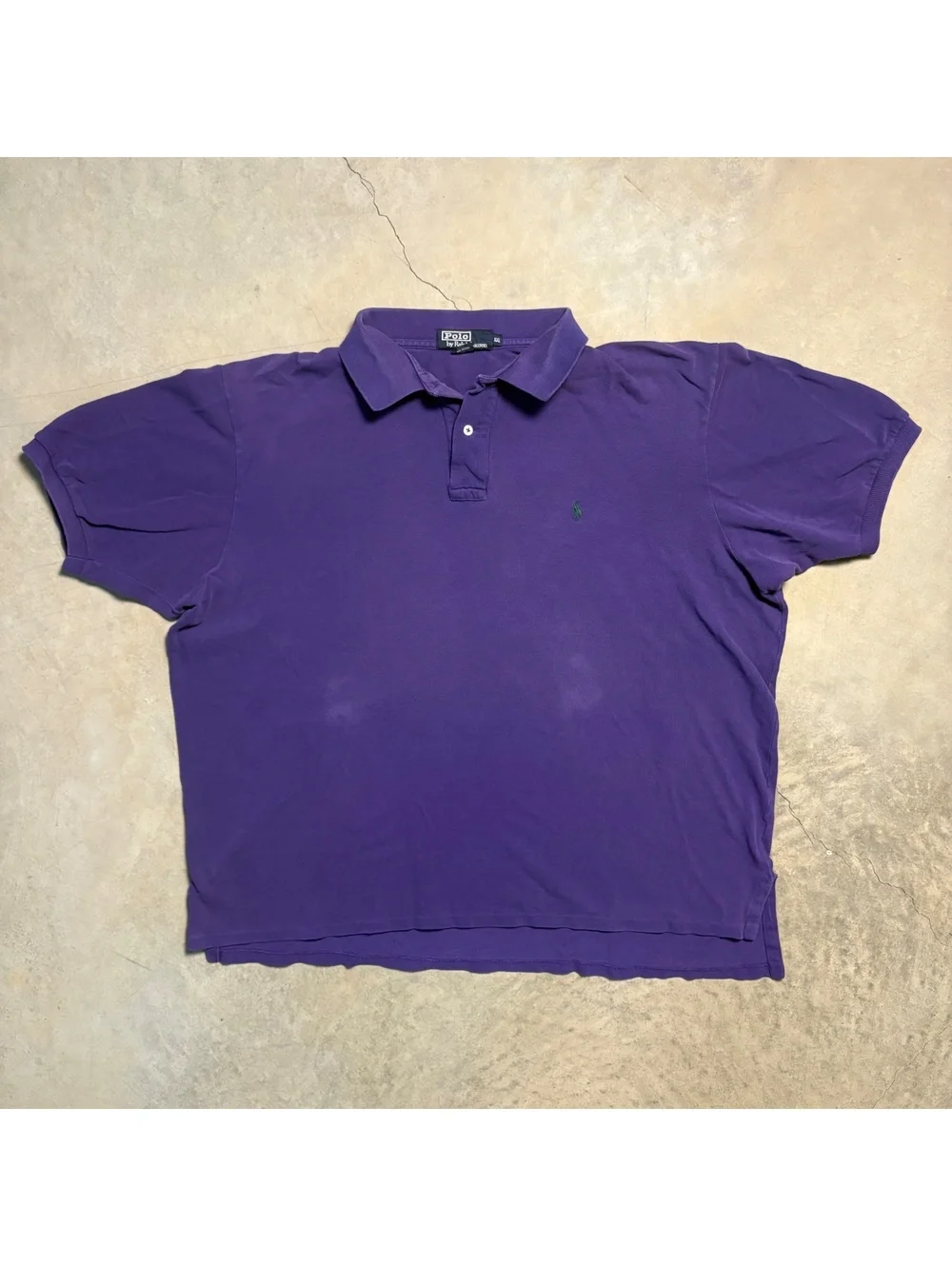 Polo Ralph Lauren purple polo green pony collared shirt